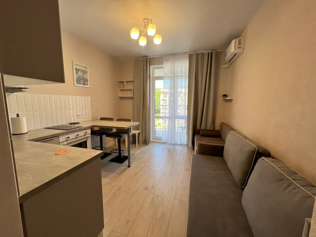 Видовая студия с посудомоечной машиной и духовкой