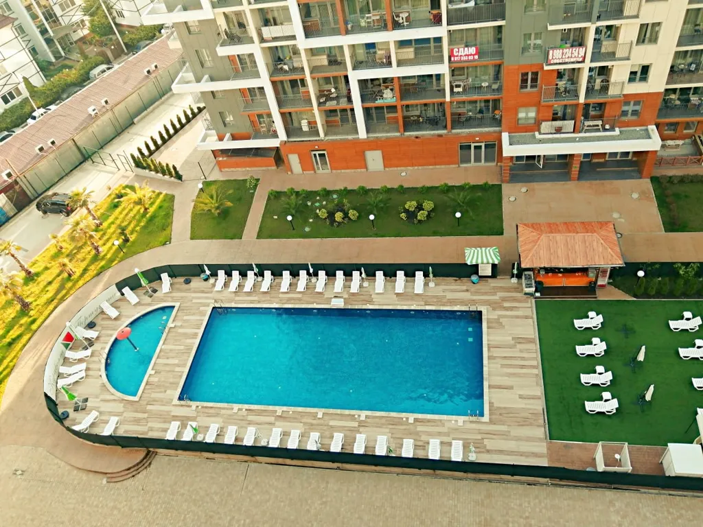 Студия с красивым видом на море