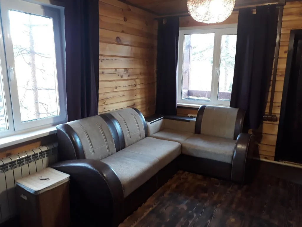 Дом с прудом в лесу, баня банный чан