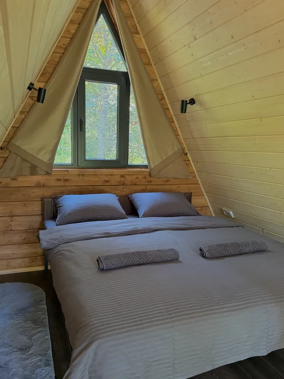 Уютный домик с купелью и баней в сосновом лесу