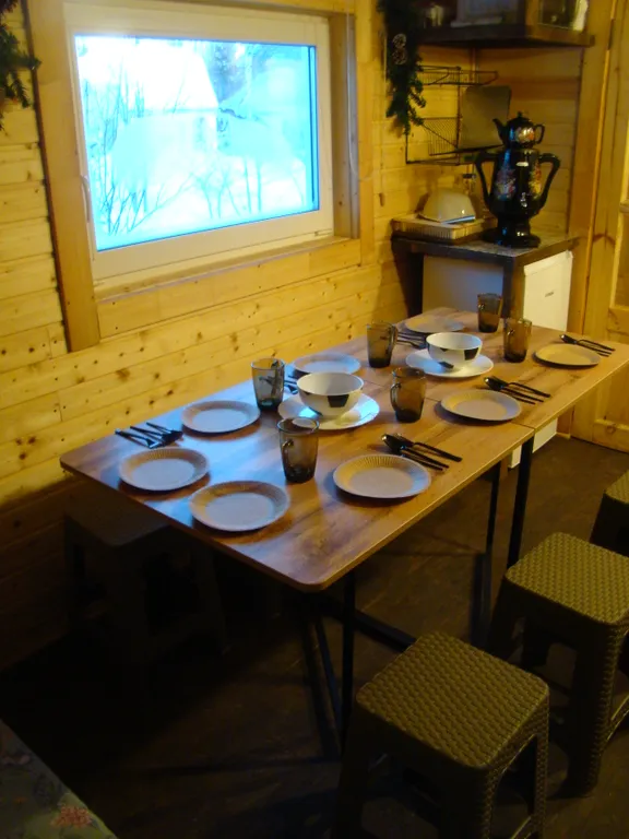 Коттедж Домик с сауной и купелью у леса — Деревянное