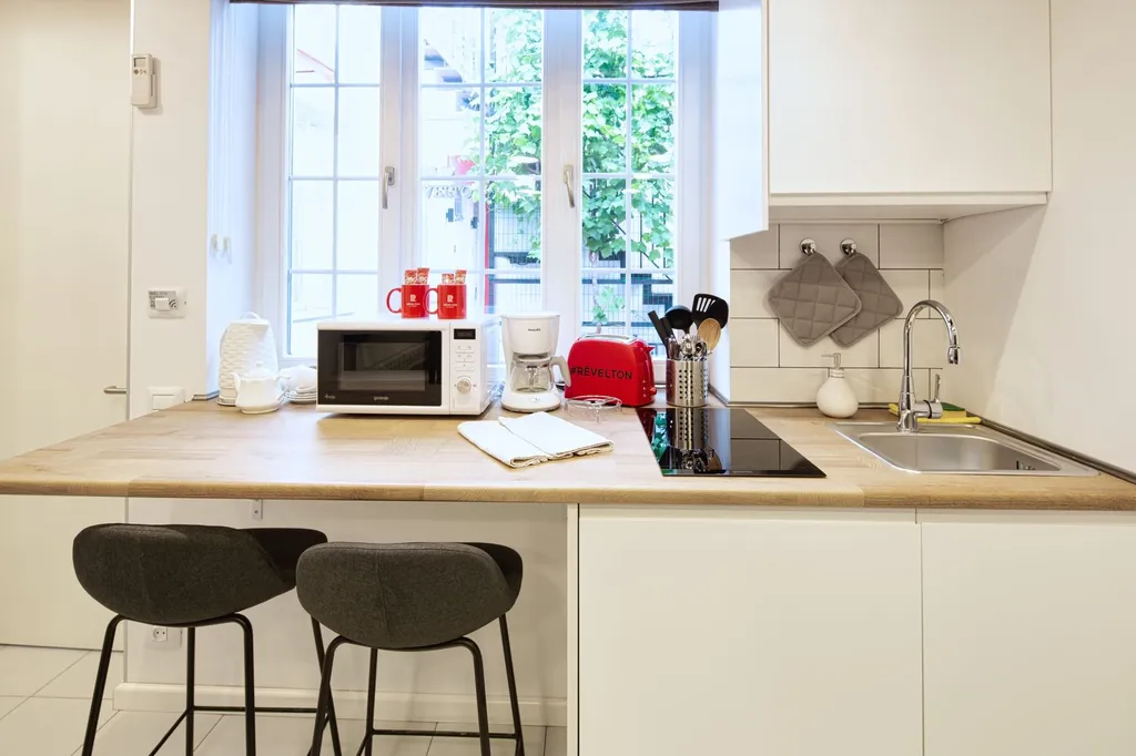 Апартамент на троих с частным внутренним двориком