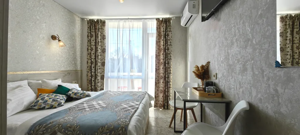 Уютный апарт с балконом, отопление, беседка, парковка