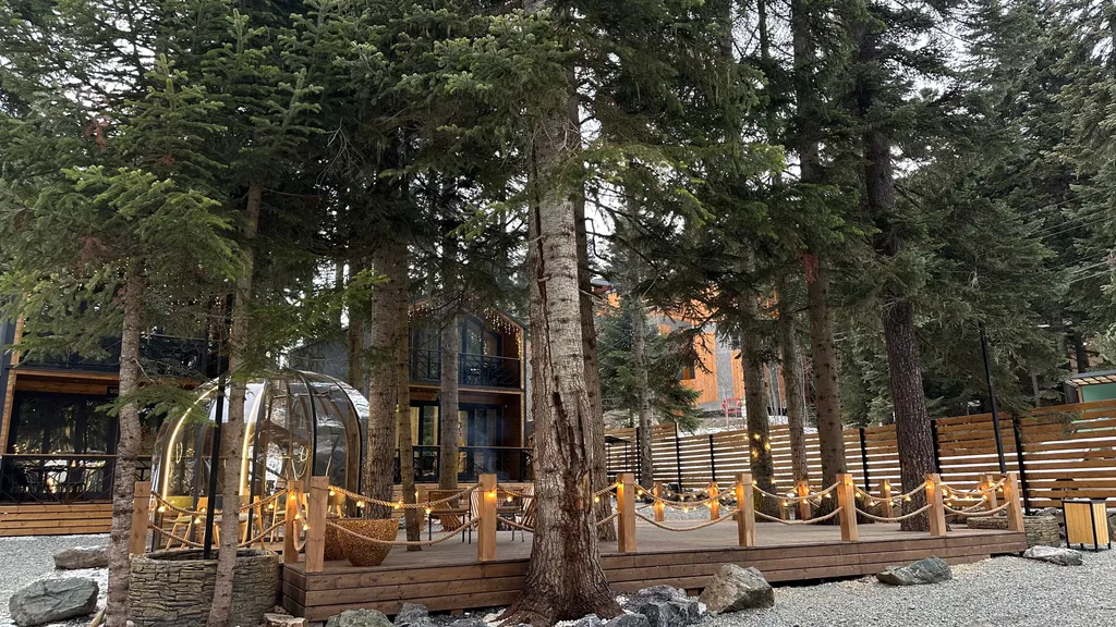 Коттедж relax с чаном и видом на хвойный лес