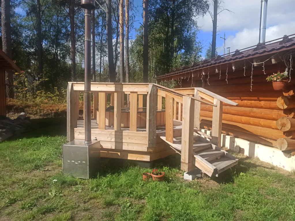 ЭМАНСИС Сямозеро, 1-я линия: дом у озера + баня и купель, рыбалка