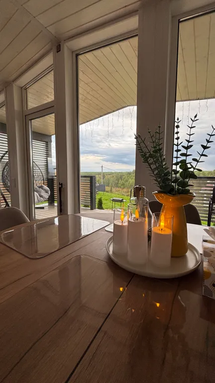 Дом у озера с бесплатной сауной