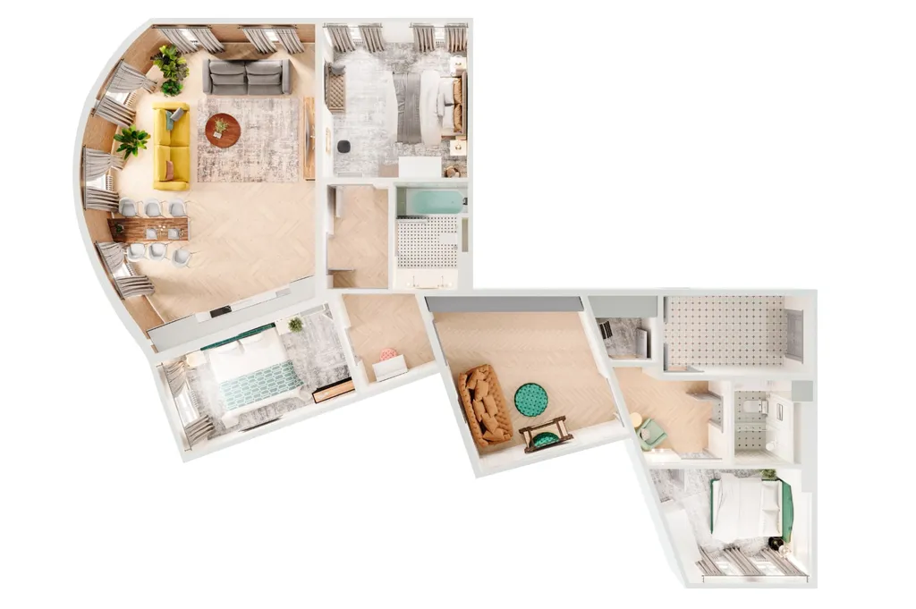 Изысканные апартаменты с панорамным видом на Фонтанку