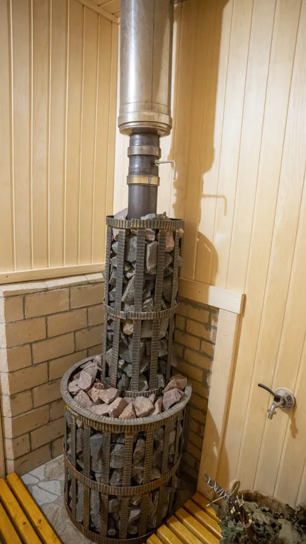 Уютный коттедж с теплым бассейном и большим чаном