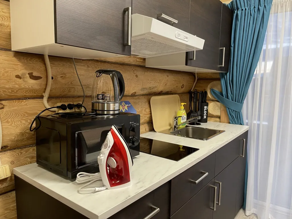 Деревянный новый дом в Подмосковье с сауной внутри