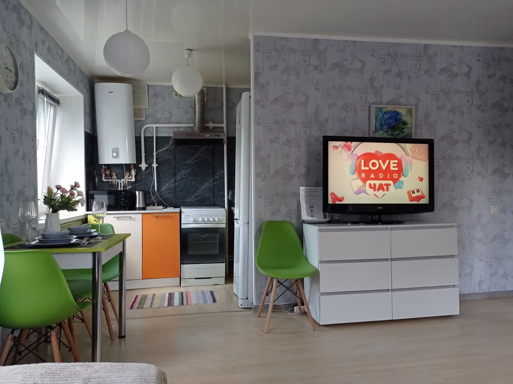 Уютная светлая студия рядом с парком и видом на Likerka Loft