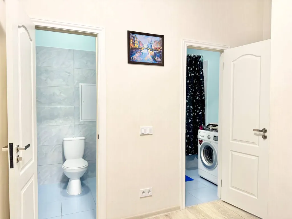 Двухкомнатная квартира с балконом в Лайково