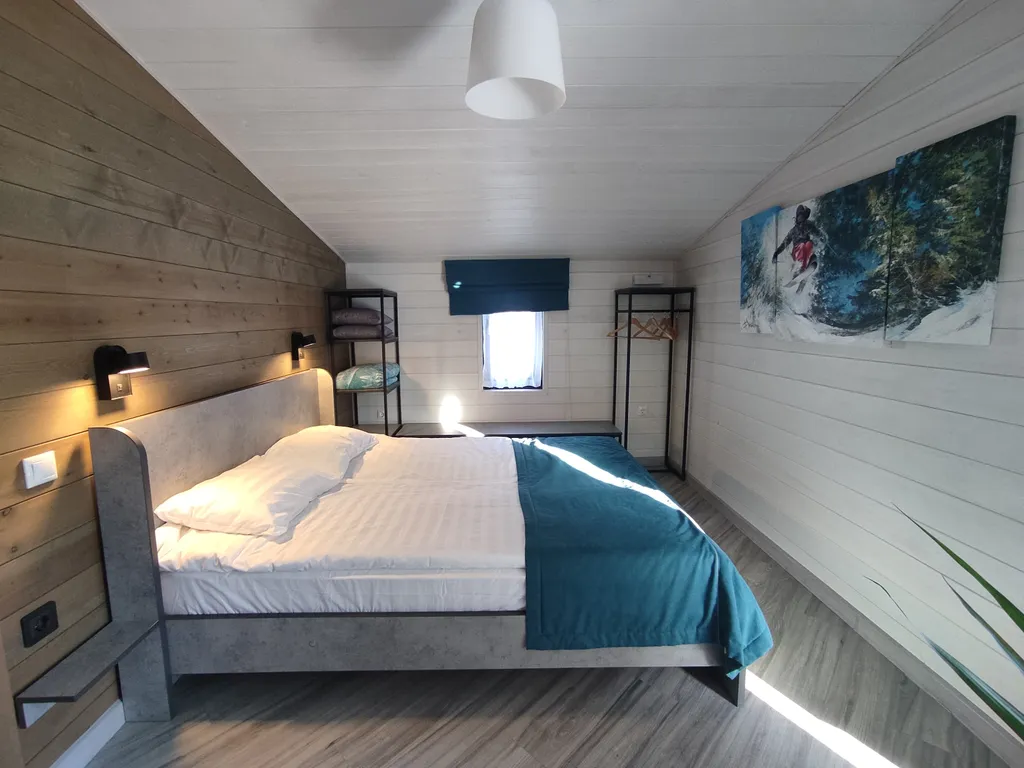 Уютный дом с видом на горы в стиле лофт с баней