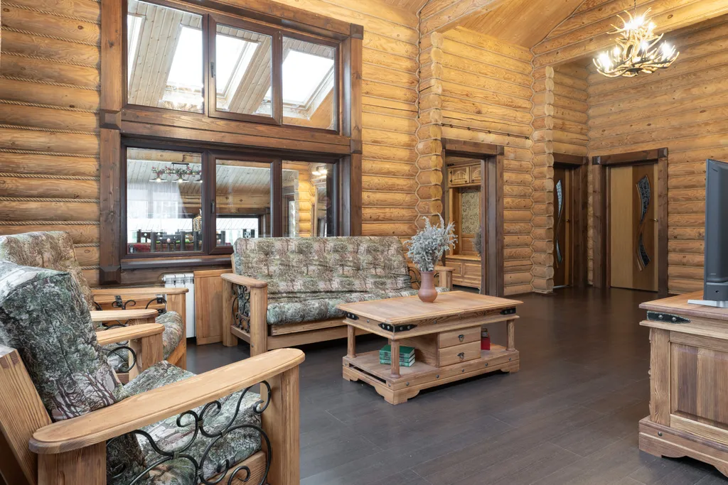 Бревенчатый коттедж Вип 1, 3 спальни на берегу озера Селигер