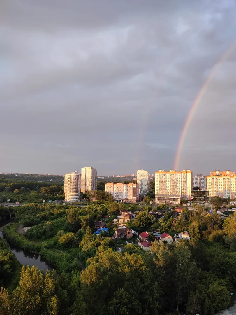 Вид на город и реку Ушайку