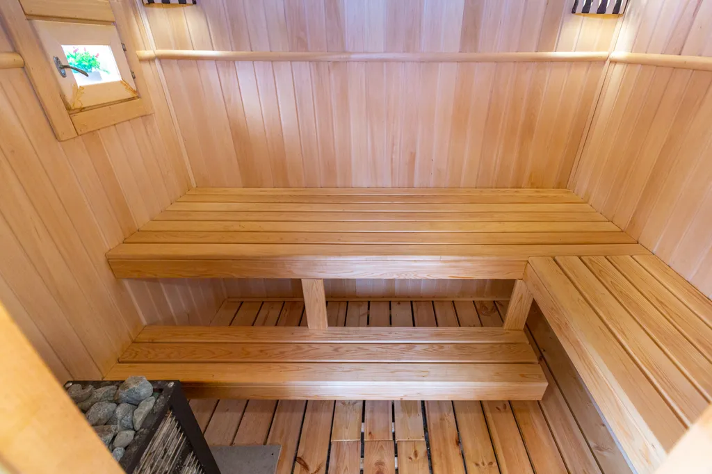 Семейный домик с финской сауной у леса