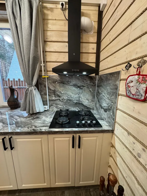 Новый уютный дом-баня с банным чаном у соснового леса