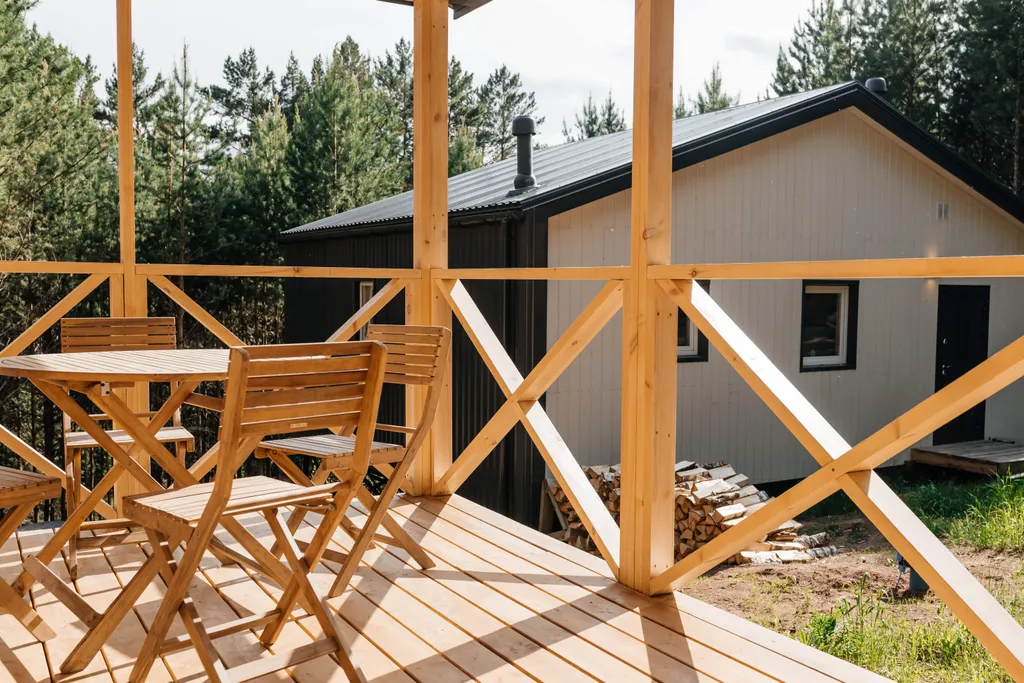 Уютный гестхаус Горки посреди леса и в полном уединении, баня и чан