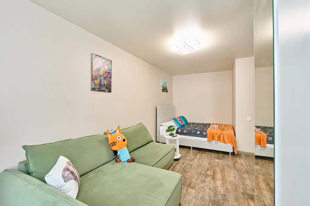 Однокомнатная квартира с балконом вместительность на 4 человека