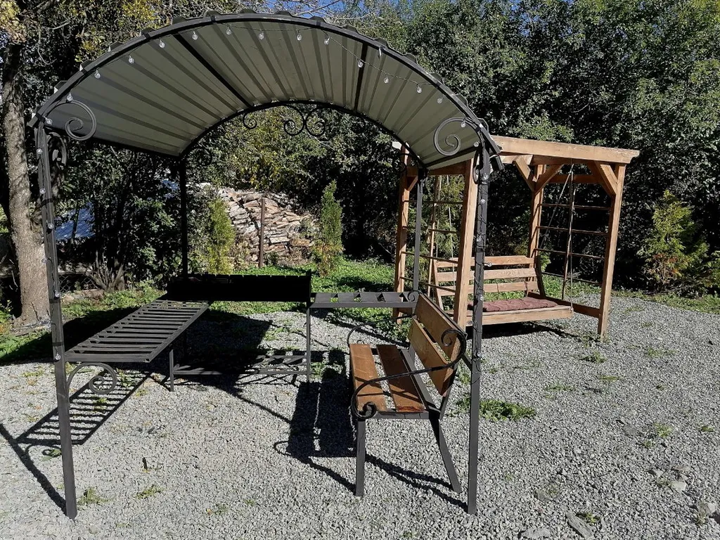 Коттедж Барнхаус с видом на красивый пейзаж Домбайских гор — Теберда