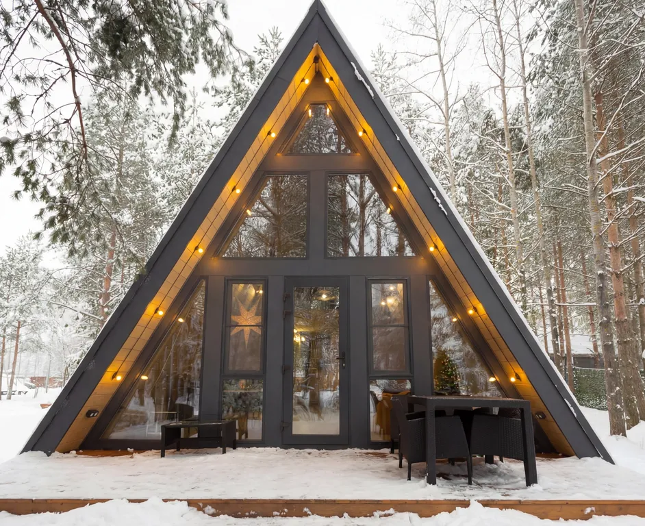 Коттедж Домик A-Frame с купелью 60 м2 — аренда посуточно в Красный Огорок