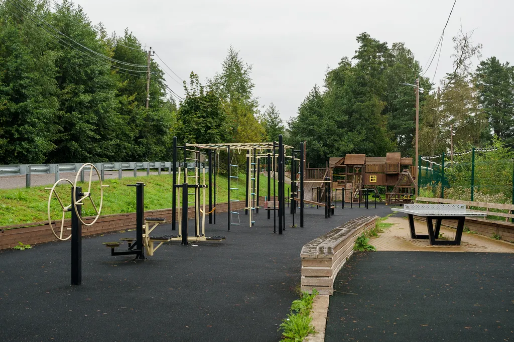 Дом для отдыха семьи у залива