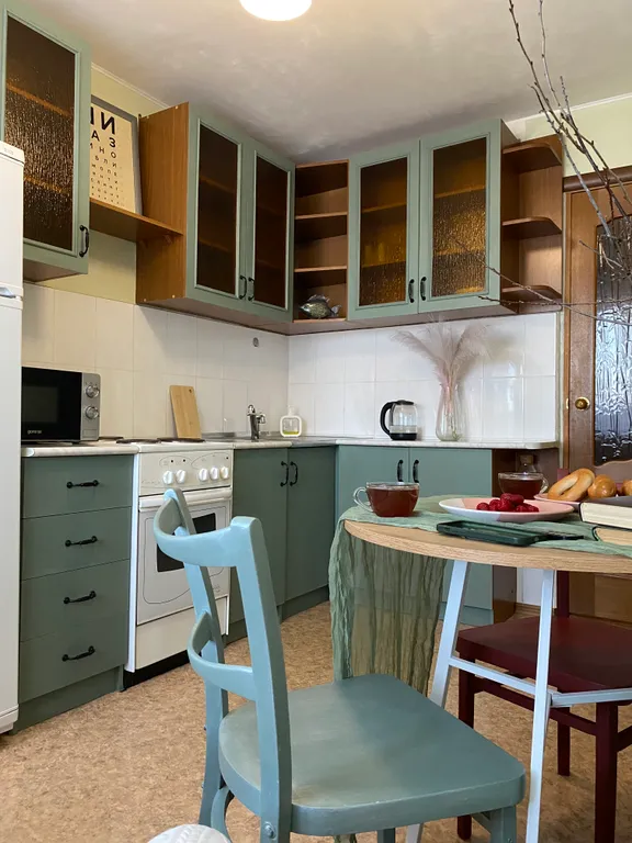 Просторная квартира с видом на город и парк