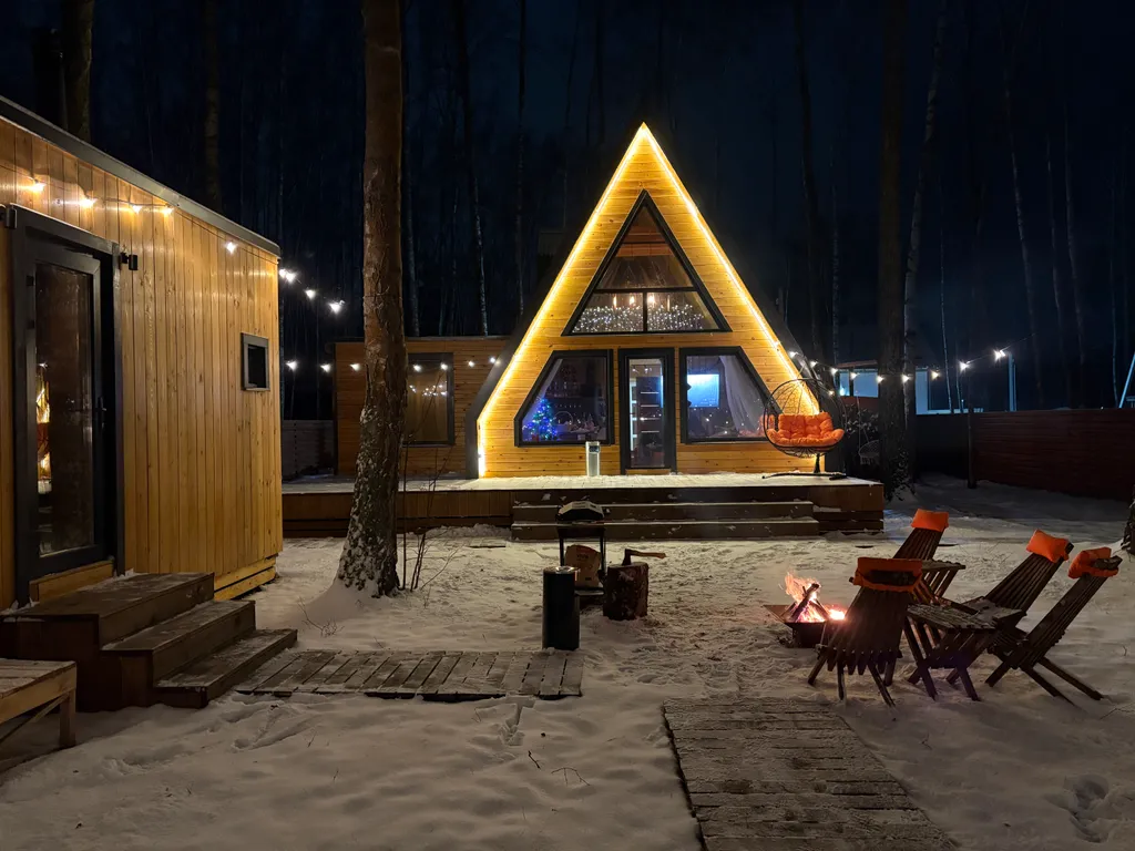 Коттедж Коттедж A-Frame в лесу — Степыгино