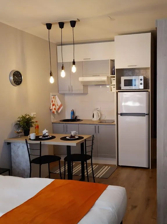 Новая студия с дизайнерским ремонтом в стиле скандинавский лофт