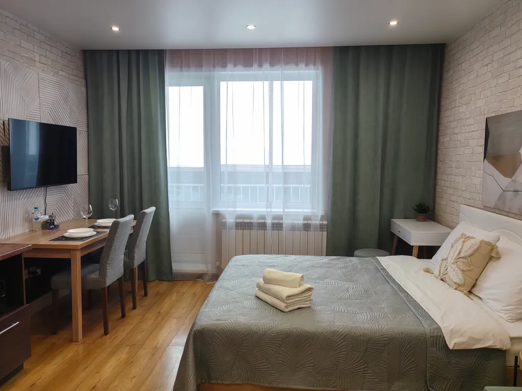 Квартира Квартира Комфортная студия у метро для троих с кофеваркой — Новосибирск