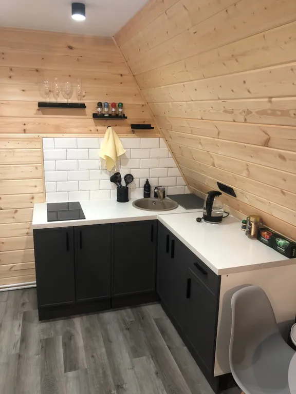 Глэмпинг в сосновом лесу