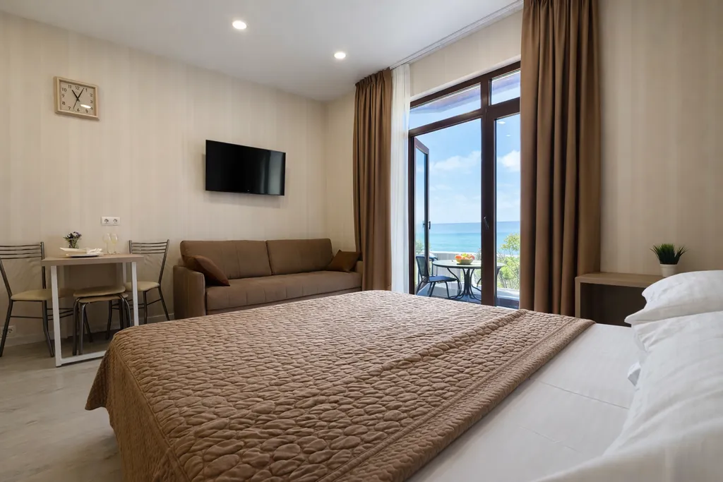 Квартира Квартира Премиум с видом на море и балконом — Лазаревское