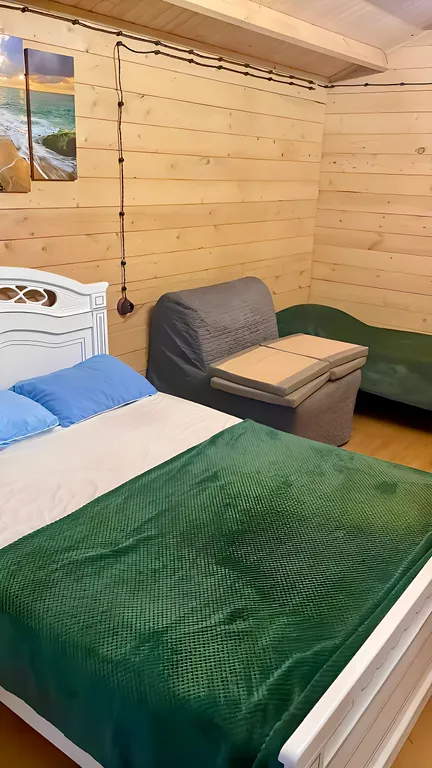 Эко-домик у моря на белых скалах