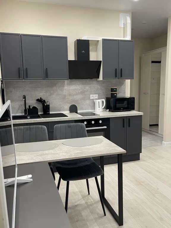 Студия с новым ремонтом