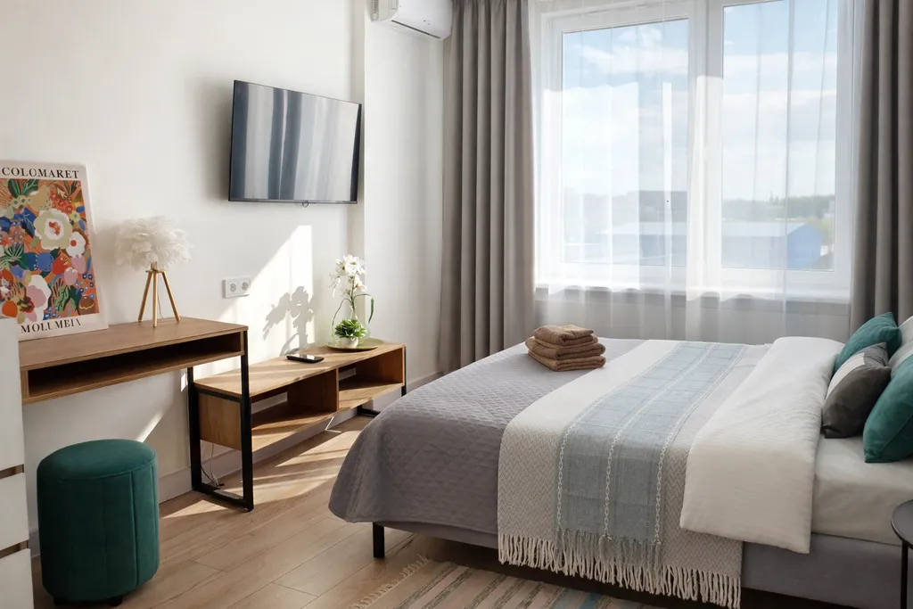 LanaRoom Новая студия с широкой кроватью