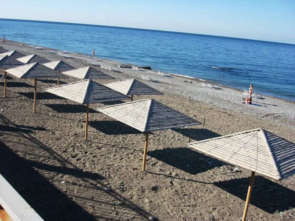 Квартира Однокомнатная квартира, первая береговая линия — Гагра