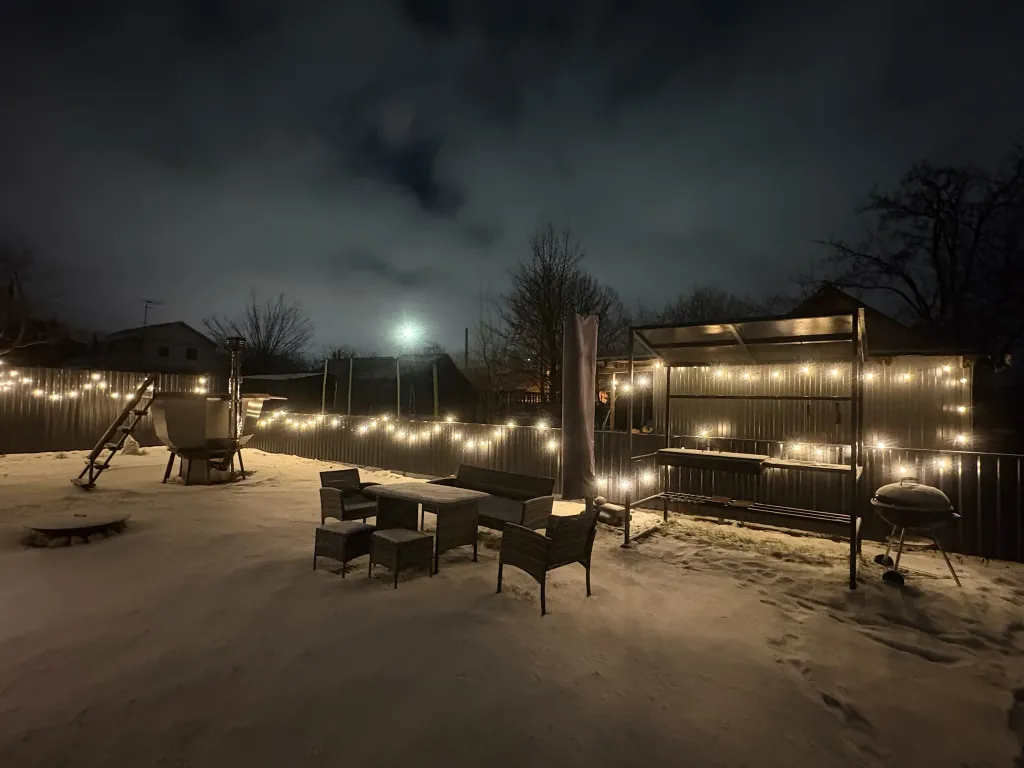 Дом с баней, чаном, бесплатной парковкой, закрытой территорией