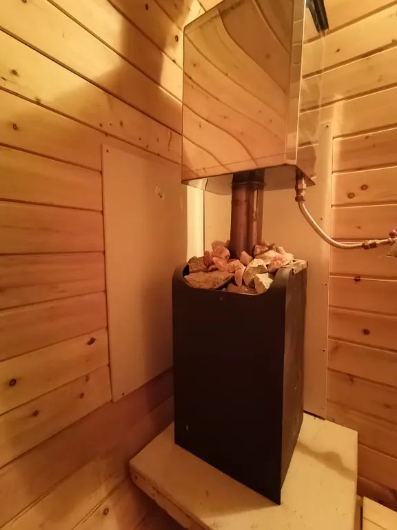 Домик А-фрейм с баней и купелью