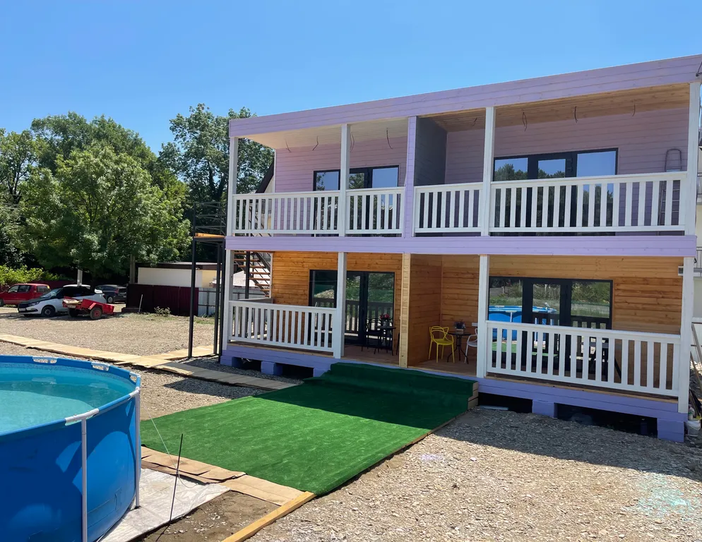 Эко дом под ключ на море на 4 человека, красный бархат