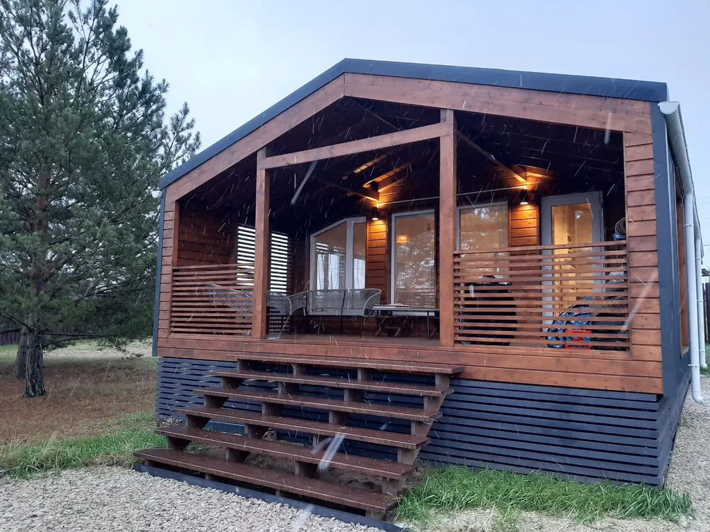 Дом в  соснах.