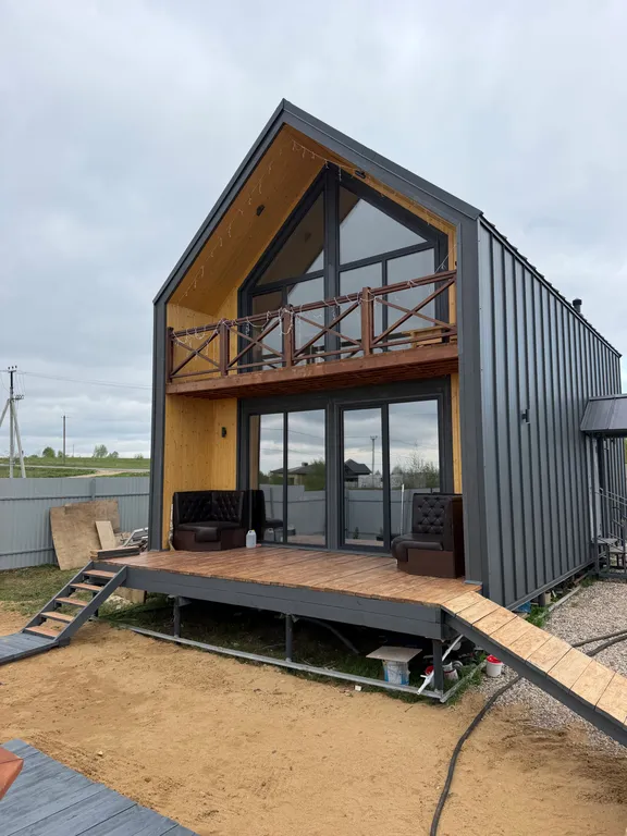 Дом 104m2 — чан, мангальная зона, Wi-Fi