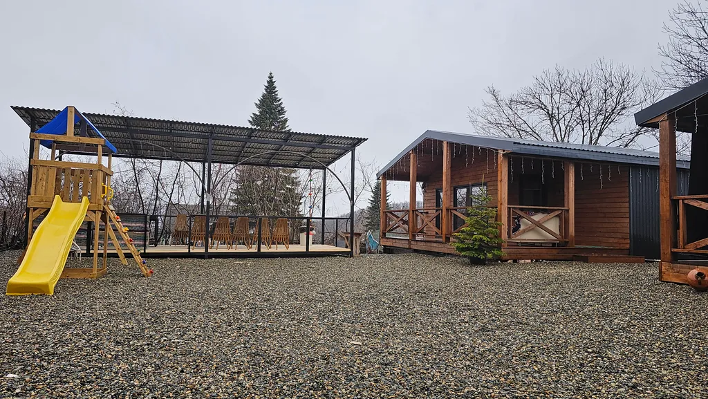 Уютный домик в горах с тёплым бассейном и баней