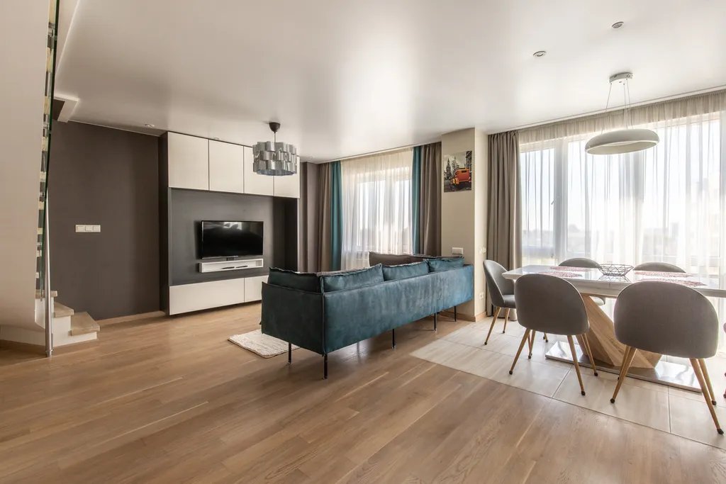 Двухуровневый пентхаус с видом на центр Минска