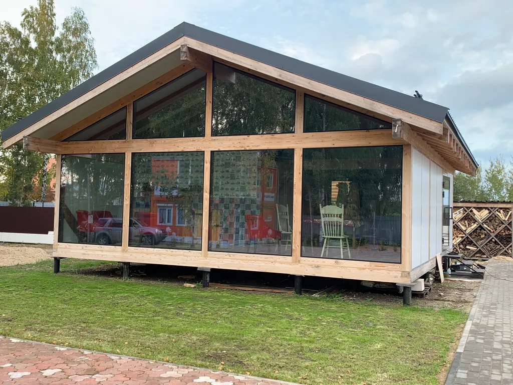 Коттедж Дом с баней в глемпинге Байкал — Павловский Посад