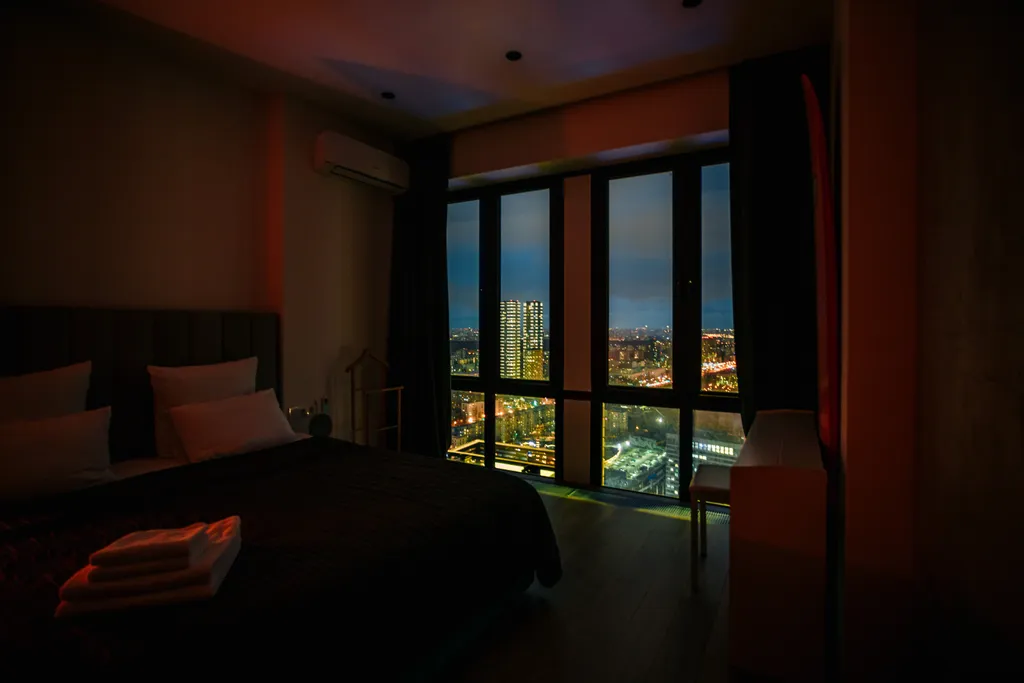 Квартира Квартира Skyfall с панорамным видом с 46 этажа небоскреба Савеловский — Москва