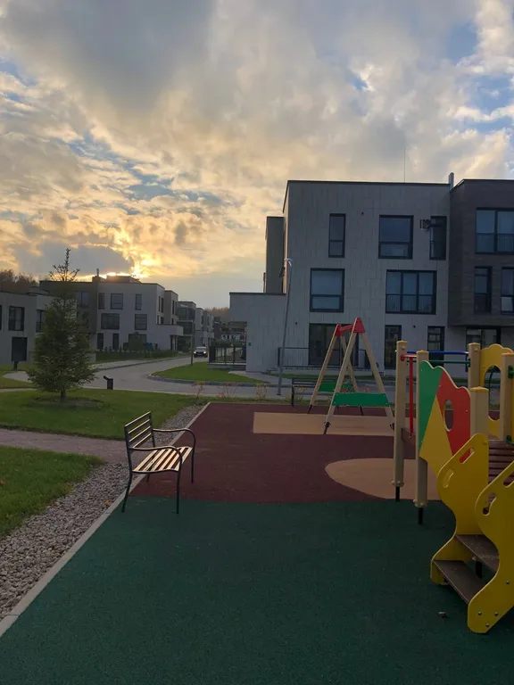 Ohtaloft апартаменты с террасой рядом с Охта парком