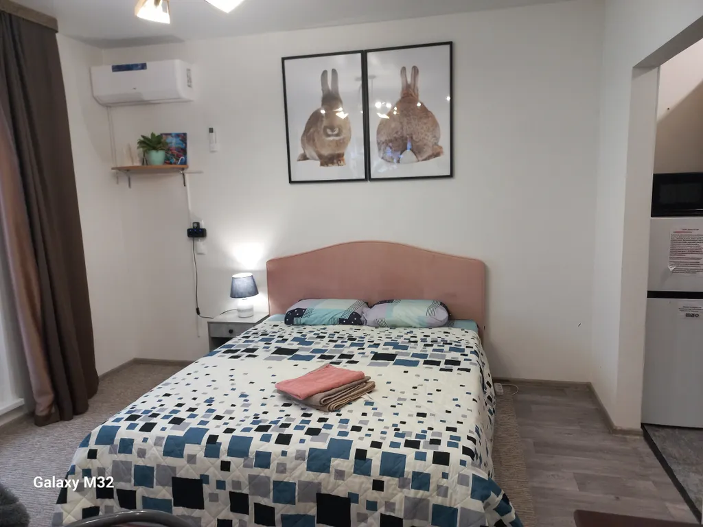 Уютная студия с видом на реку Иртыш