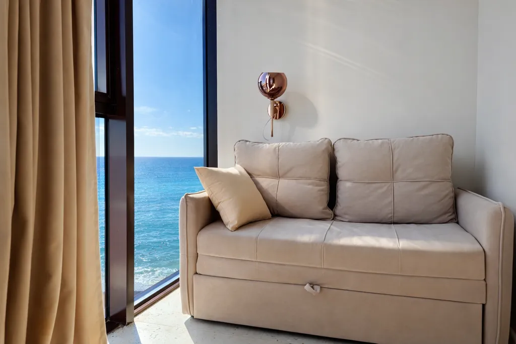 Квартира Квартира Люкс с видом на море и реку с балконом — Лазаревское