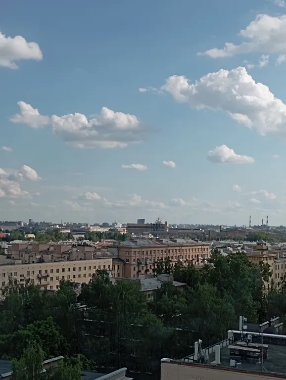 Квартира Квартира Уютная студия близко к центру, виды на Смольный, Исаакий и Лахту — Санкт-Петербург