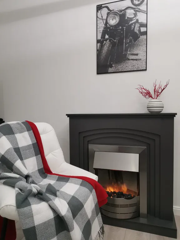 Квартира с камином — аренда посуточно в Мурино