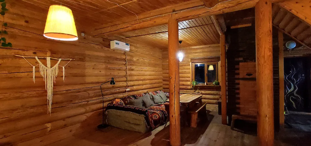 Коттедж Коттедж Просторный сруб с гамаком, камином и баней — Мезмай